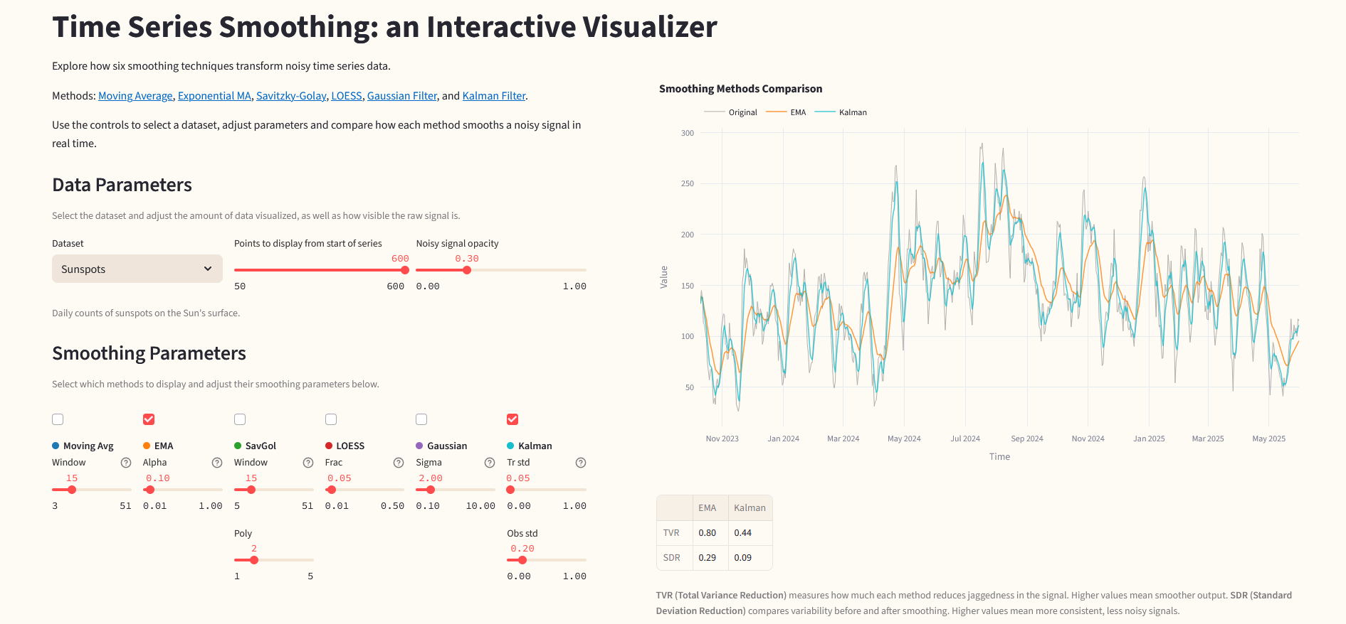 Smoothing App Preview